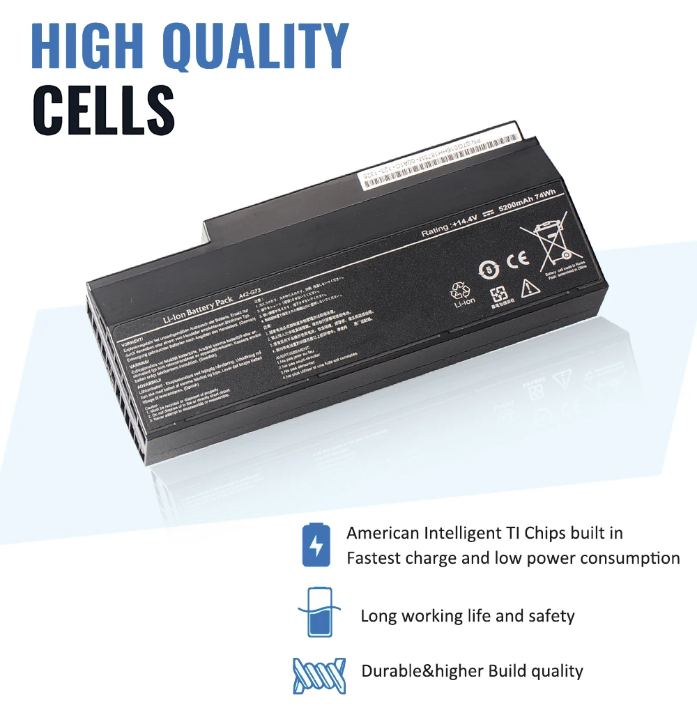 Etesbay A42-g73 5200mah da Bateria do Portátil para Asus G53 G53s G53j G53jw G53sx G73 G73s G73j G73jh G73jq G73jw G73jx G73sw G7352 - Imagem 6