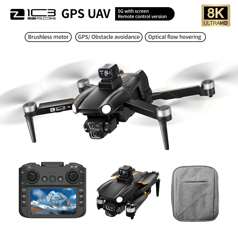 Nuovo Originale Z103 Drone 8K 5G GPS Professionale HD Fotografia Aerea Aereo di Controllo Remoto HD Doppia Fotocamera Quadcopter Giocattolo Drone - Image 6