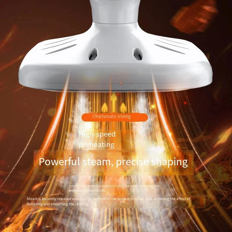 HOMFISH Handheld Iron Steamer 360° Ironing Small Garment Steamer USB Powered Electric Ironing Machine for Fabric Clothes Ironing