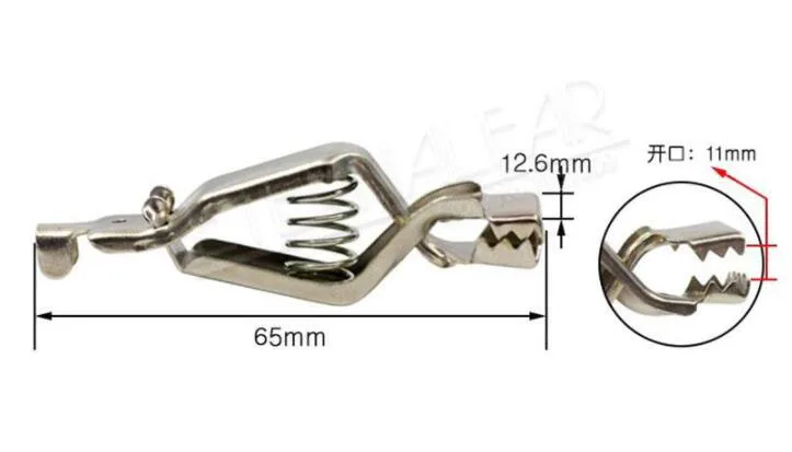 2pcs 20A Sheathed Alligator Clips Electrical DIY Test Leads Cable Alligator Double-Ended Crocodile Roach Electrical Jumper Wire alligator clips alligator clip adapter