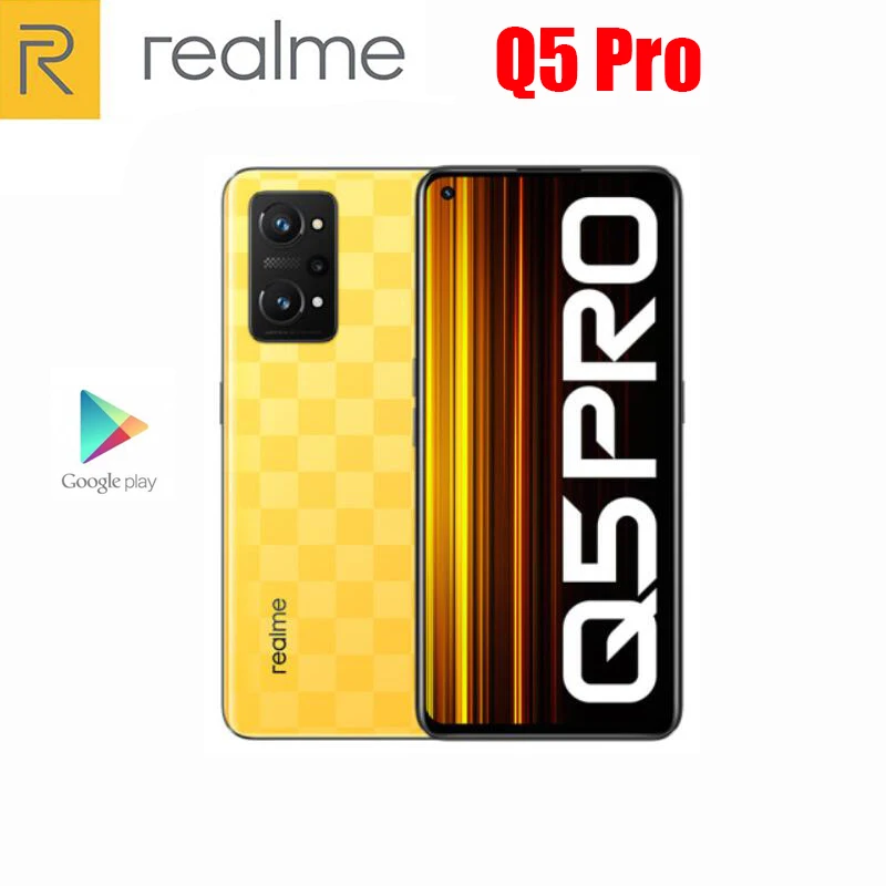  Original New Official Realme Q5 Pro 5G Cell Phone Snapdragon870 120Hz 6.62inch AMOLED 5000Mah 80W Super Charge 64MP Android 12 