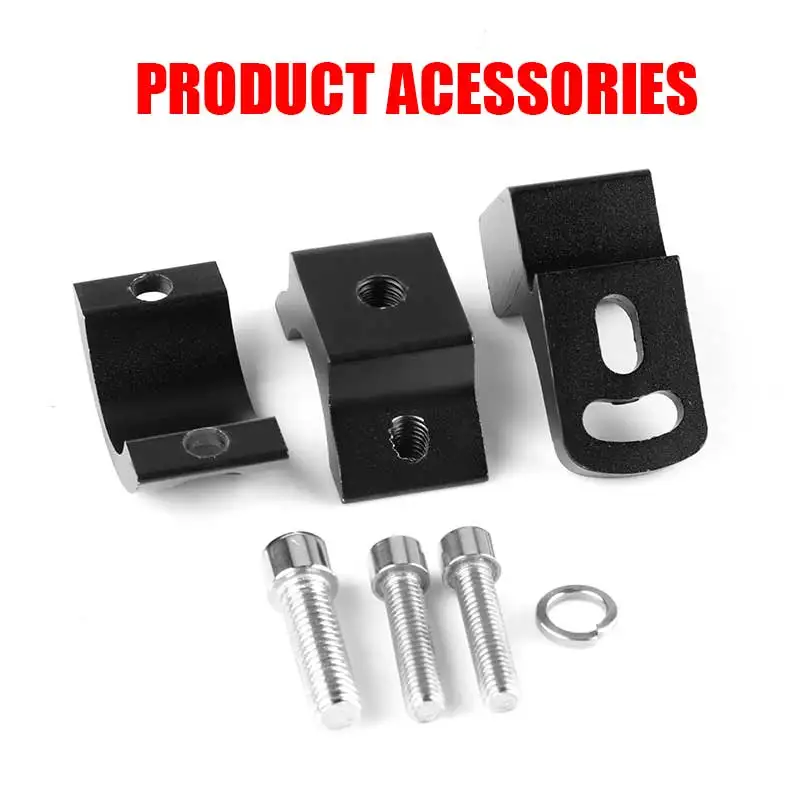 Motorcycle light bracket motorcycle headlight clamp motorcycle headlight mount 22-30mm motorcycle headlight bracket bumper mount clamp handlebar auxiliary lamp fog light 360 degrees adjustment bracket