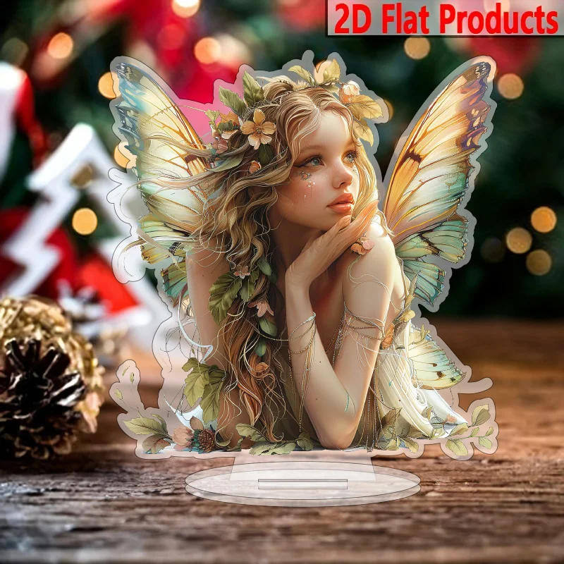 Christmas Elf Acrylic Tabletop Decor with Stand-Festive Desk Ornament, Perfect for Home And Office Holiday Decoration, Ideal G