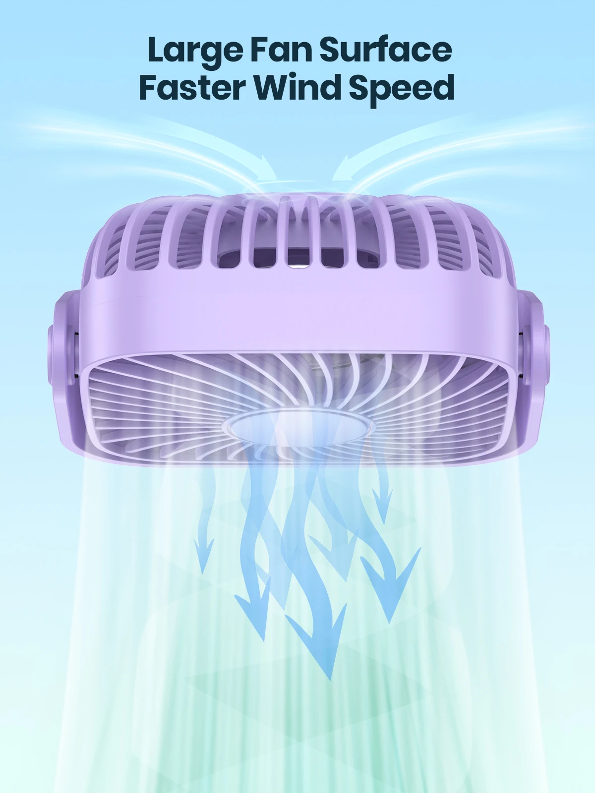 4Inch USB Mini Desk Fan,3 Speeds Quiet Portable Desktop Table Fan,360°Adjustment