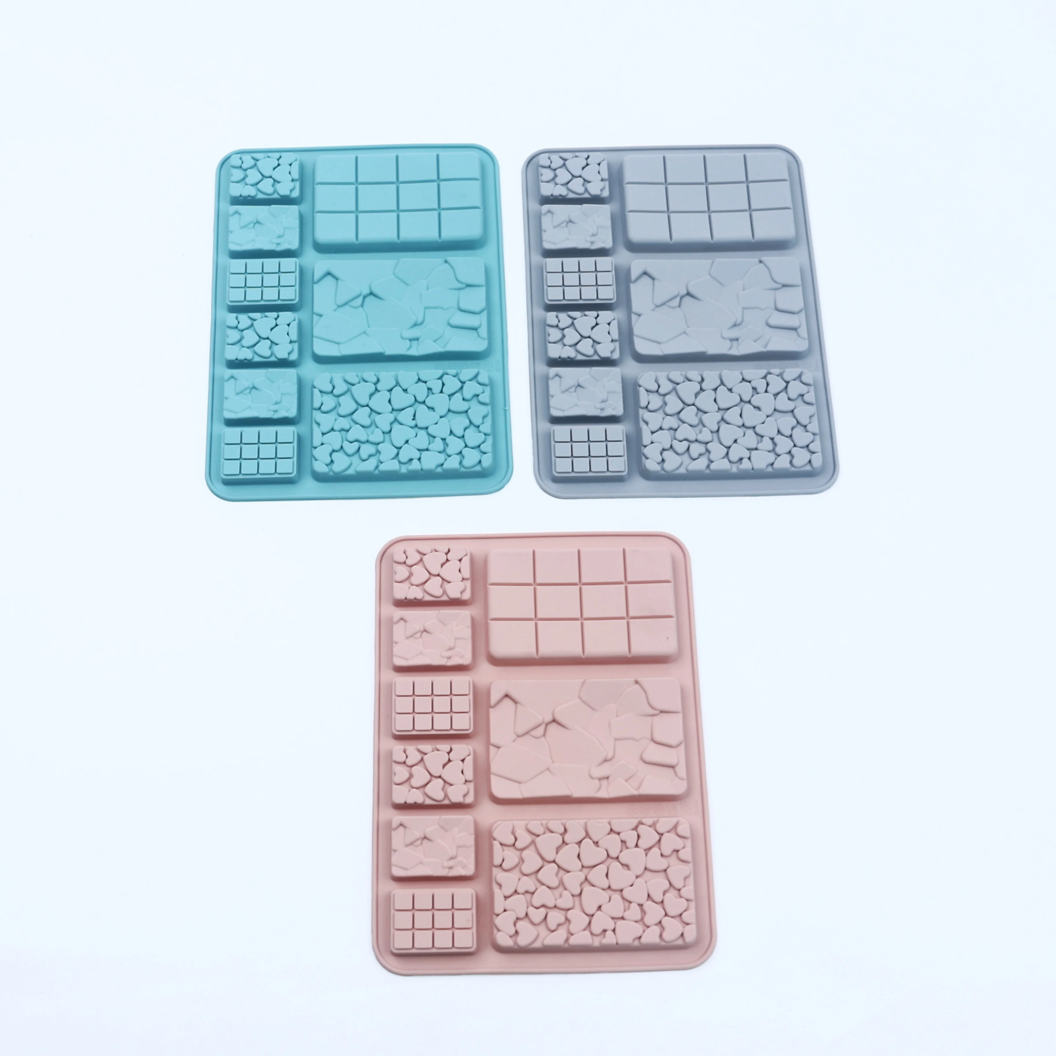 Baking Mold Waffle Chocolate Mold Silicone Moldes De Silicona Chocolate Bar Mold Reposteria Y Pasteleria