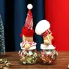 Holiday Candy Jar Gingerbread Man Nuts Storage Bottle Decorative Christmas Cookies Jar Sugar Container For Christmas Candies 1