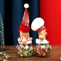 Holiday Candy Jar Gingerbread Man Nuts Storage Bottle Decorative Christmas Cookies Jar Sugar Container For Christmas Candies 1