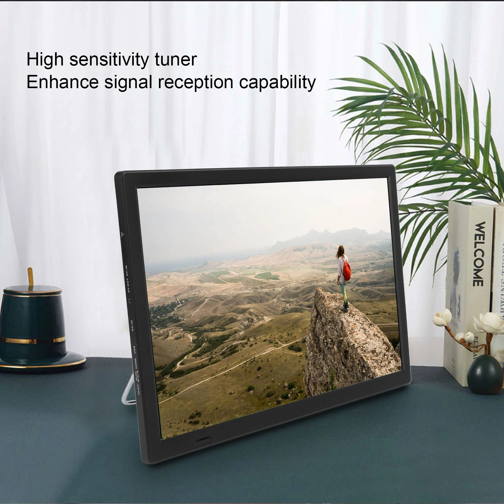 15.5 Inch Digital TV ATSC High Sensitivity Portable Digital Television US Plug 110‑220V