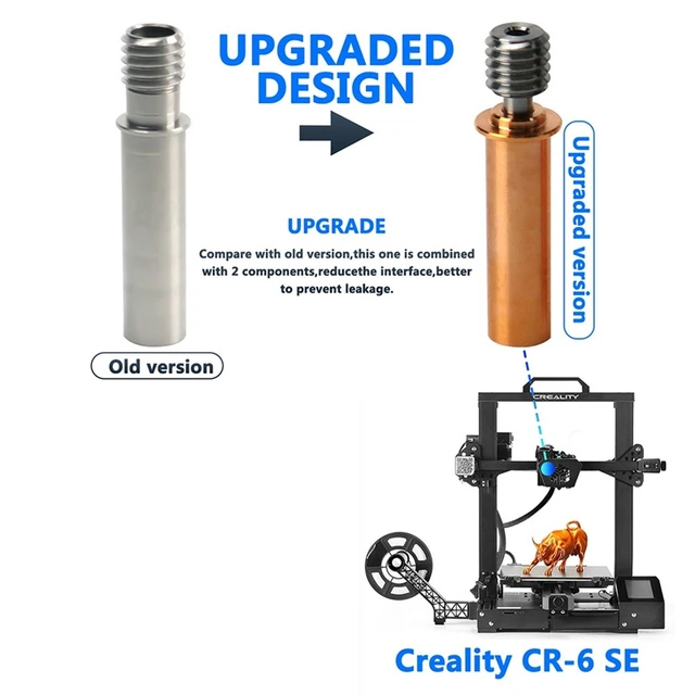 CR6 SE Titanium Alloy Bi-Metal Heatbreak For CR-6 SE Hotend 3D Printer 1.75MM Filament Heat Break 2