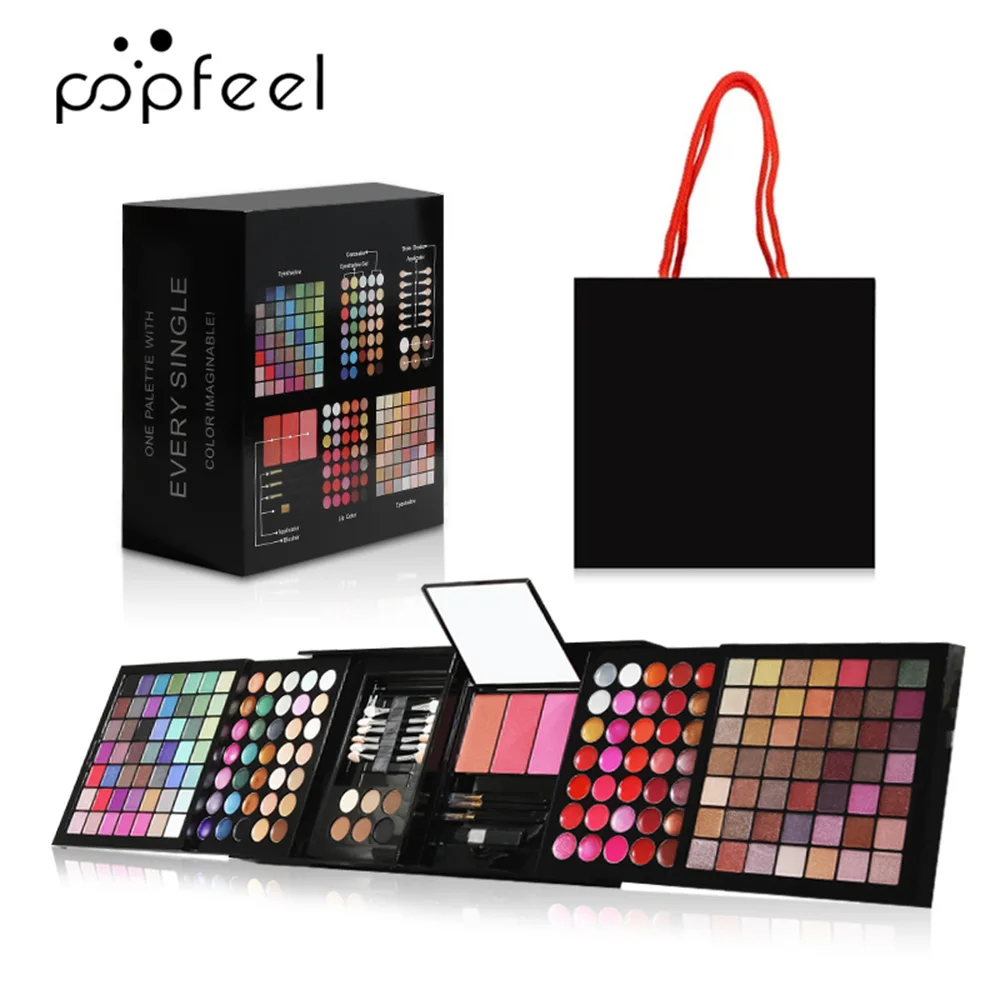 74/177 Color Eyeshadow Makeup Palette Set Shimmer Professional Lip Gloss Collection Makeup Kit Matte Eye Shadow Face Foundation