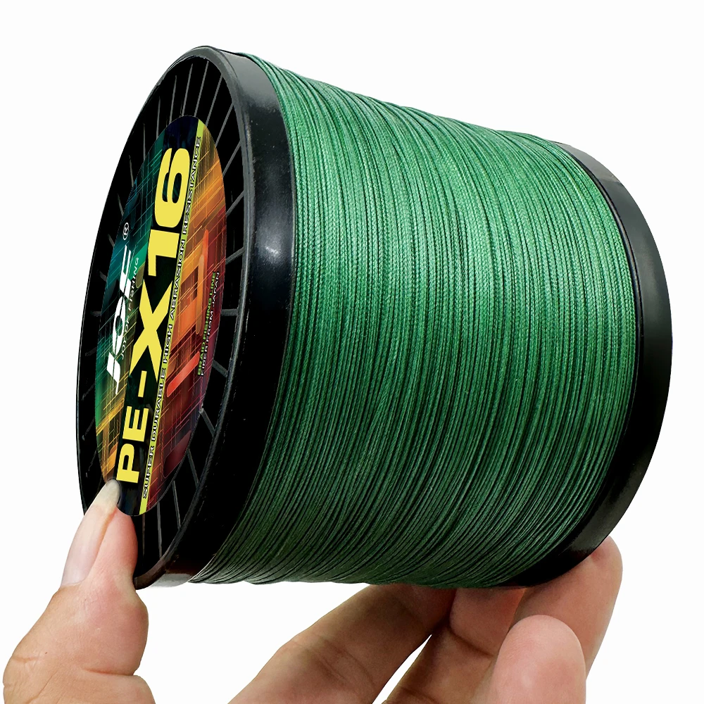 Super Strong 16Strand Braid Fishing Line25 32 55 68 40 80 100 125 140 161 200LB Multifilament X-wire Core 100-1000M Rock Fishing