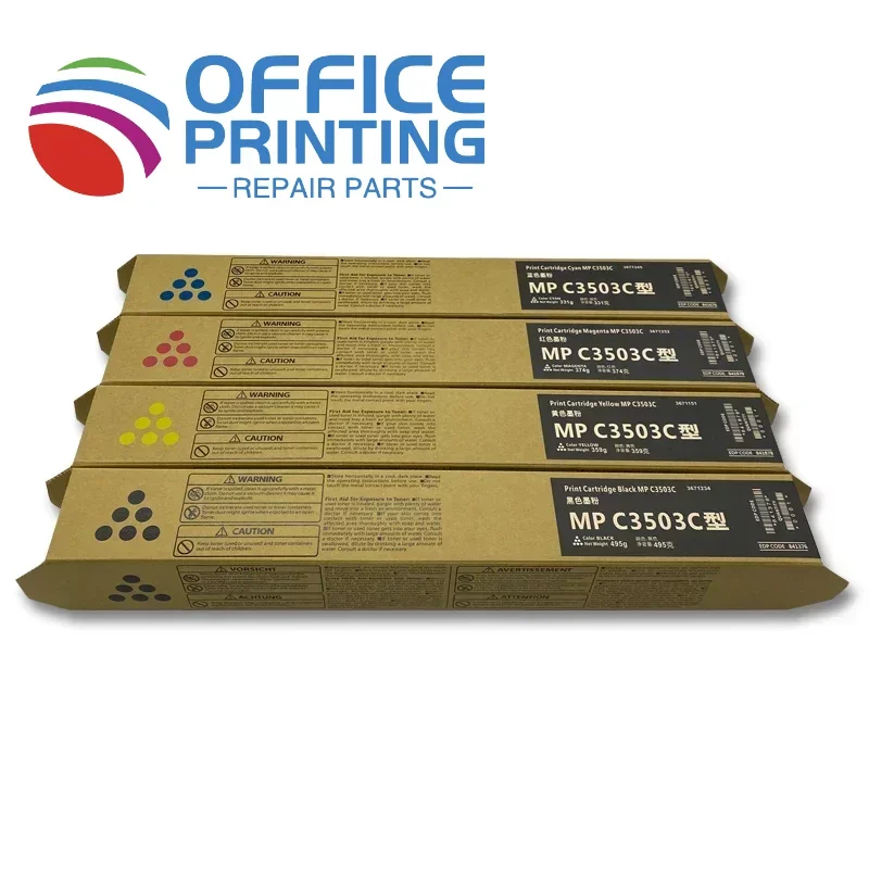 

1PC TN BK490g CMY340g Color Toner Cartridge For Ricoh MPC3503C 3503 3003 C3003 C3503 MPC3003 3503C MPC3503 Compatible
