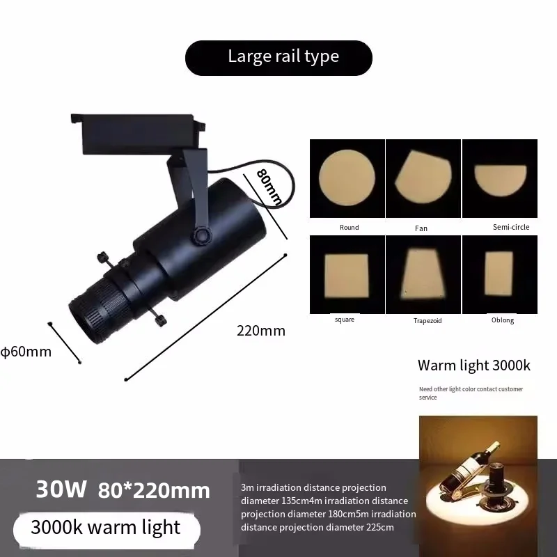 Black Adjustable Aperture10w 20w 30w COB Ceiling Museum-Specific CalligraphyPainting Cutting Lights Graphic Clipping Track light 6