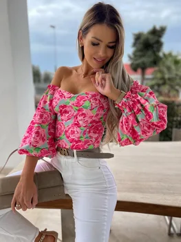 Women Elegant Solid Chiffon Blouse Spring Summer Casual Long Sleeve V Neck Loose Shirt Office Lady Tunics Oversized Tops 2023 1
