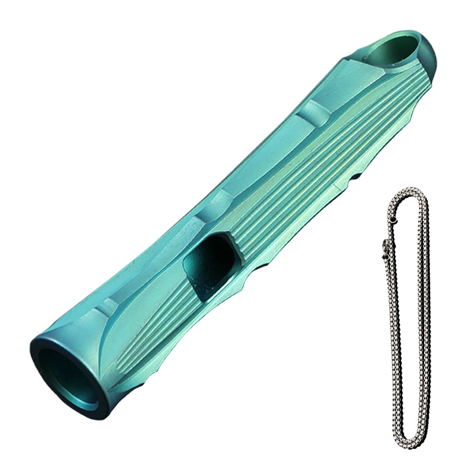 

Emergency Whistle Loud Survival Outdoor With Necklace Hiking Safety Lightweight Kids Boating Training Titanium Alloy Portable