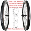 700C SL 36T Ratchet Wave carbon Wheelset 3540/4045/4550mm deep 31mm wide Rim center lock 24Hole Hub Flat Spokes Gravel wheelset 1
