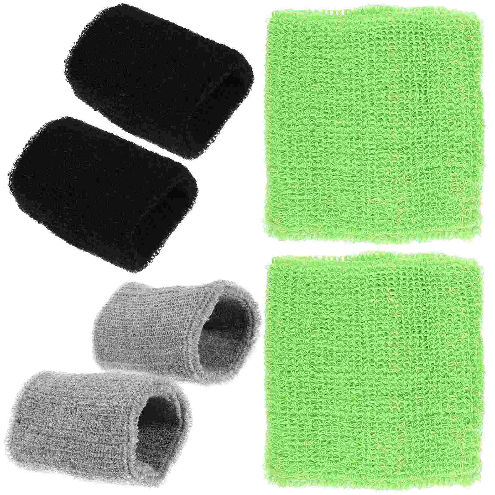 

6 Pcs Sweat-absorbent Wristband Bands for Wrists Headbands Men Tennis Wristbands Strap