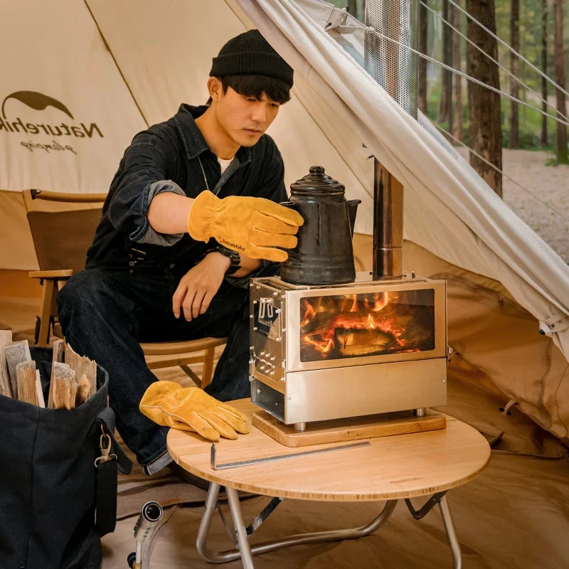 Naturehike Camping Wood Stove Detachable UltraLight Portable Desktop  Heating Stove Outdoor Picnic BBQ Heating Cooking Stove - AliExpress