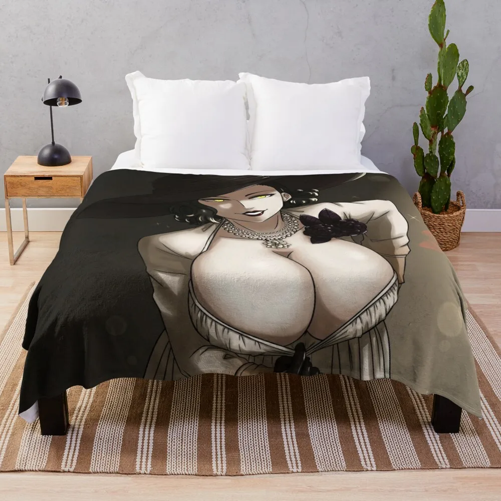 

Lady Dimitrescu Throw Blanket for sofa Loose Blankets