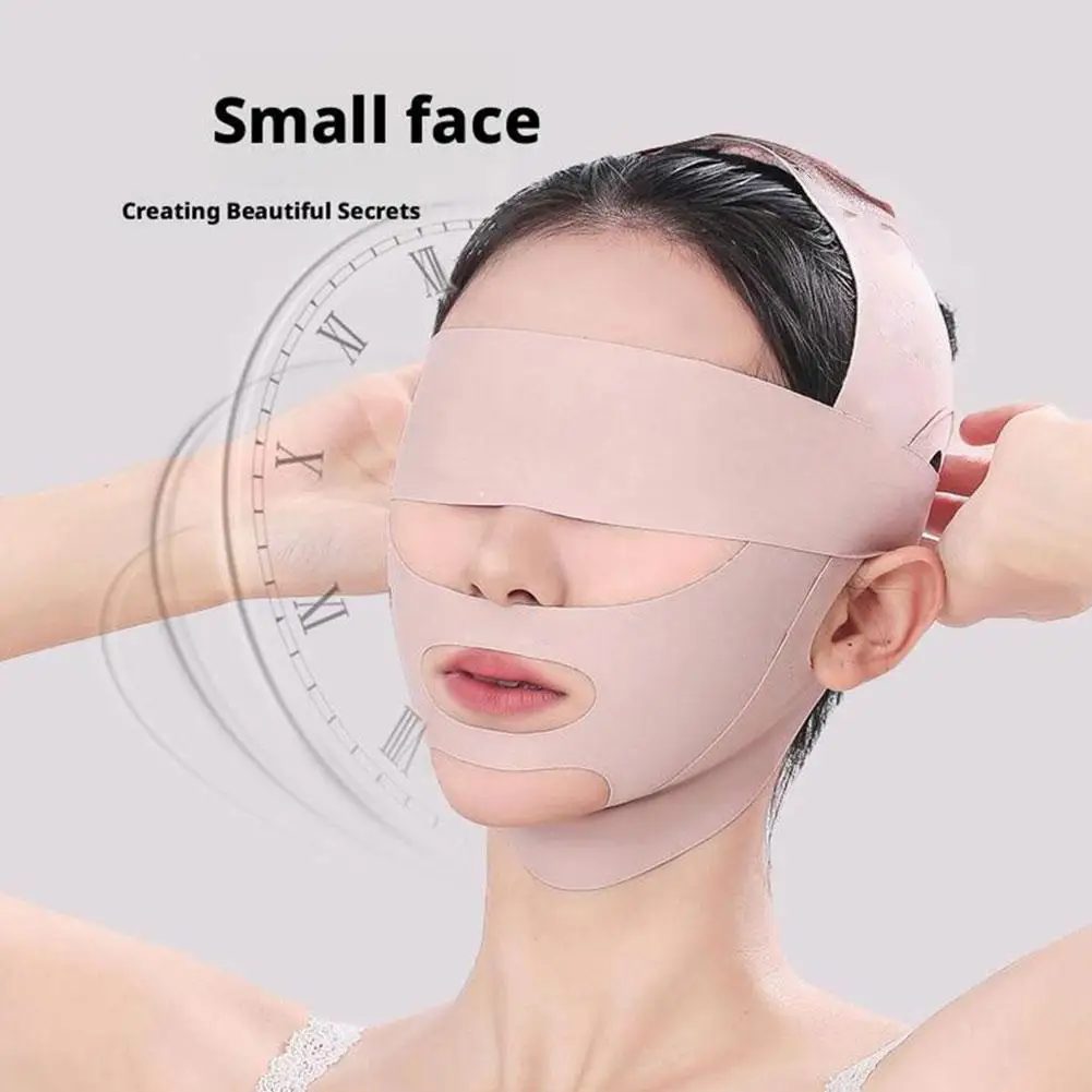 조절 가능한 얼굴 슬리밍 스트랩 턱 스트랩 턱선 쉐이퍼 턱 스트랩 V라인 얼굴 슬리밍 리프팅 수면 마스크 ?