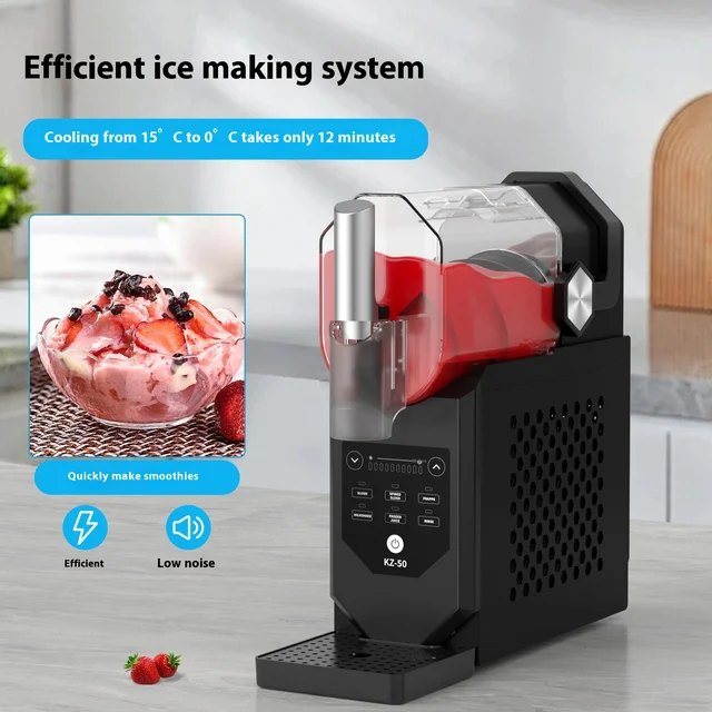 Multi-Functional With Cover Automatic Ice Machine Soft Ice Large Capacity Ice Crusher Touch-tone Household Snow Melting Machines 3