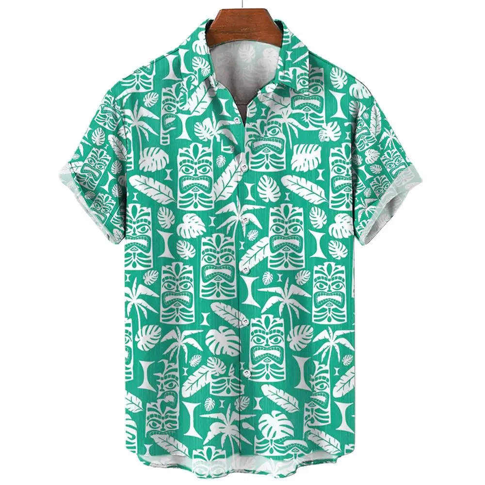 Camisa floral havaiana masculina, casual de férias, blusa de verão, retalhos clássicos, estampa 3D treliça, moda retrô