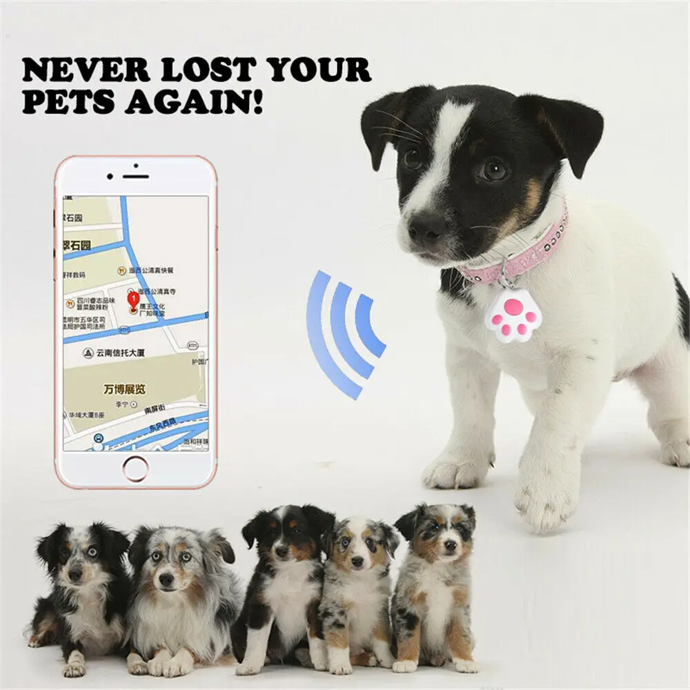Pet Tracker GPS Cat Dog Mini Anti-Lost Waterproof Bluetooth-compatible Locator Accessories