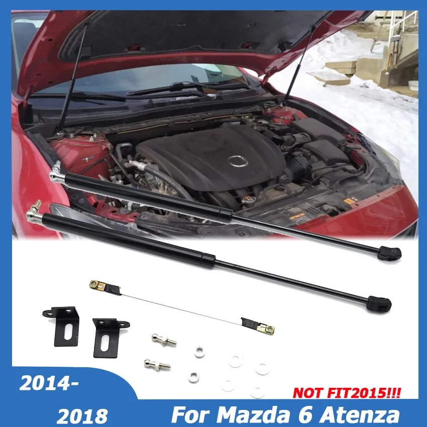 

For Mazda 6 Atenza 2014 2016 2017 2018 Front Engine Hood Shock Lift Support Struts Bar Arm Hydraulic Gas Spring Car Accessories