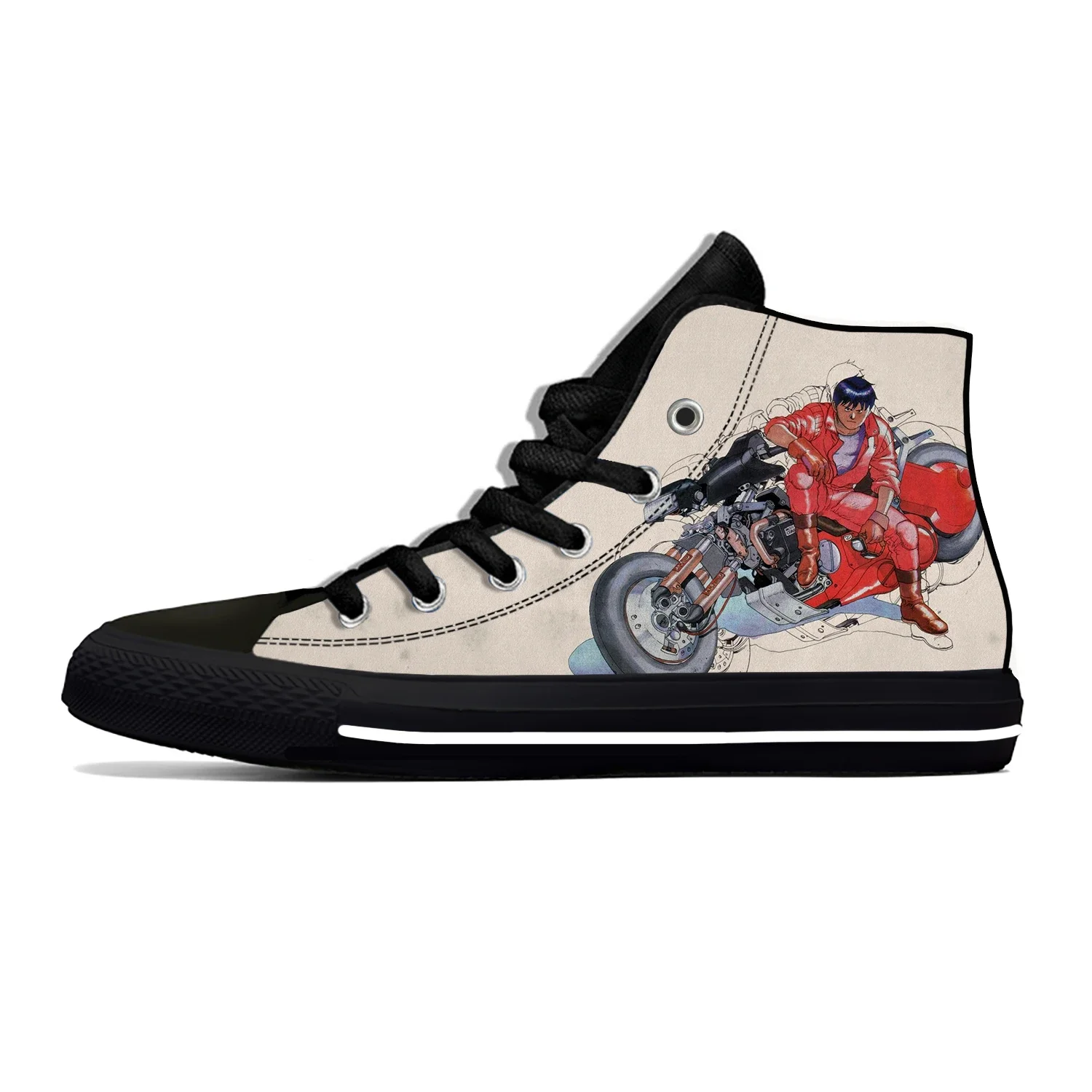 Summer Anime Akira Synthwave Fashion Classic Casual Shoes High Top Men Women Classic Sneakers Classic Lightweight Board Shoes