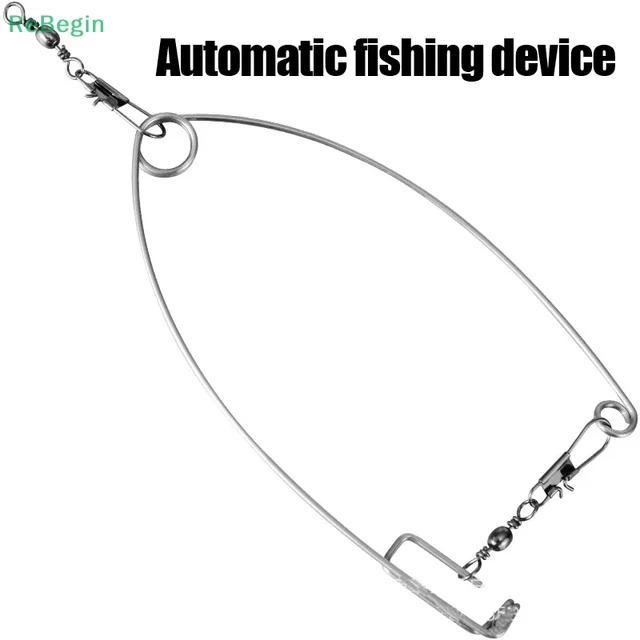 Fishing Device Spring Loaded Speed Hook Lazy Person Fish Hooks