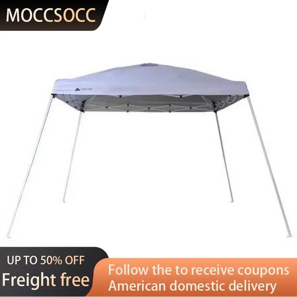 

12' X 12' Instant Slant Leg Outdoor Canopy Shade Shelter for Camping (81 Sq. Ft Coverage) Tents for Parties White Freight Free