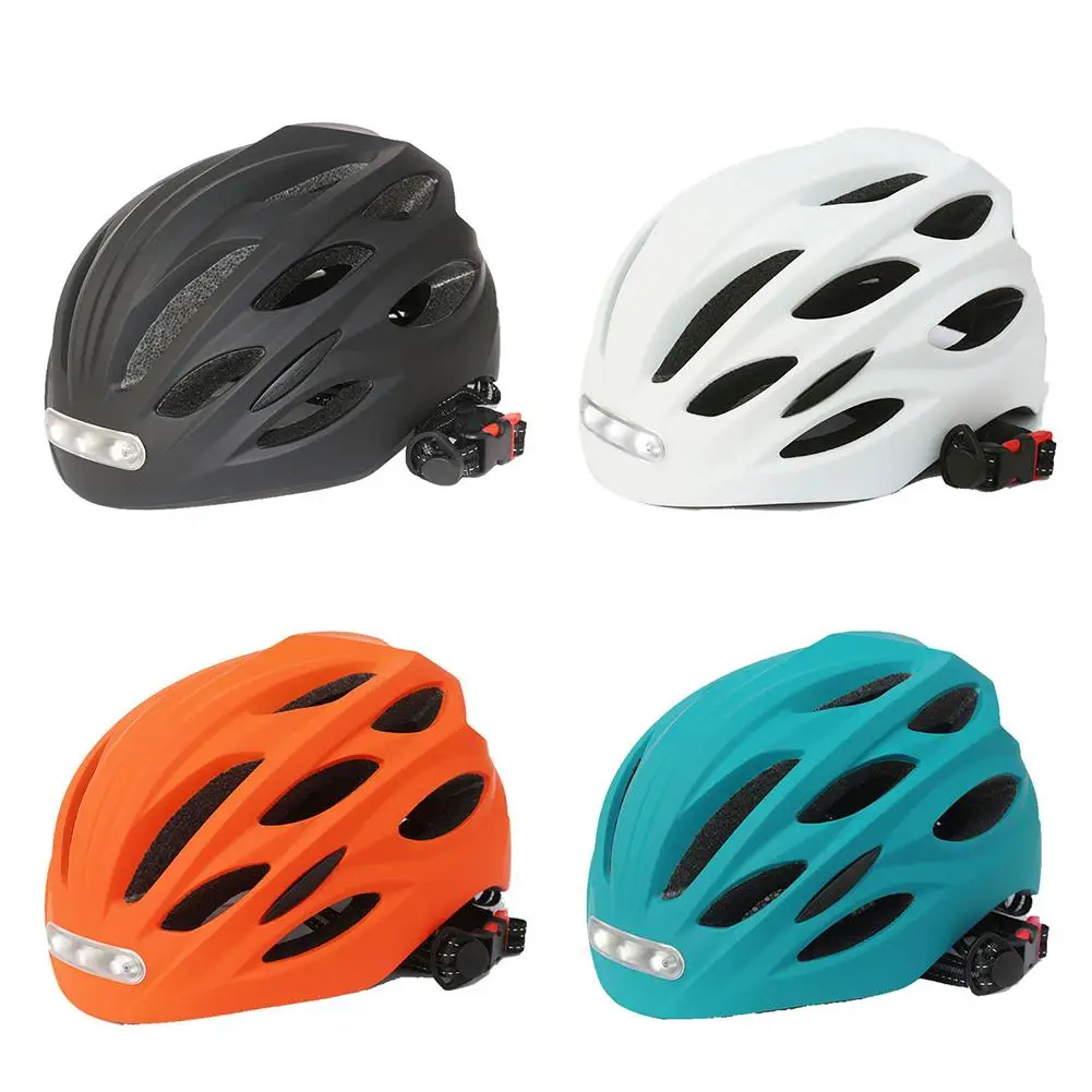 

Led Light Riding Warning Helmet Breathable Summer Outdoor Hard Hat Intergrally-molded Safety Helmets