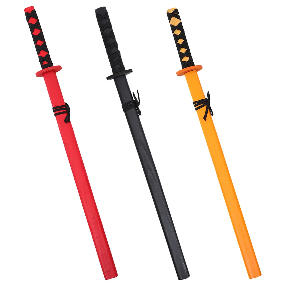 

Samurai Sword Toy Halloween Party Cosplay Wooden Katana Wood Samurai Sword Cosplay Prop Japanese Sword Kids Toy
