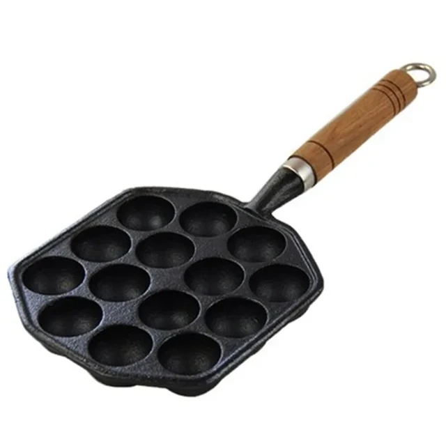 Cast Iron Ball Maker Pan Muffin Porous Pancake Waffle Baking Pan