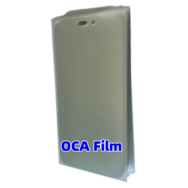 50pcs OCA 필름 iPhone 12 13 14 15 Pro Max 11 XS 6 7 7.2 인치 LCD 터치 스크린 라미네이팅 OCA 스티커 광학 투명 접착제
