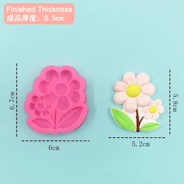 1Dcs Napfényvirág -Formatervezés Penész Csokoládé Cukorkához Fondant Kézzel Készített Barkács Torta Szerszám Gipsz Gyertya Művészet Szilikon - Image 3