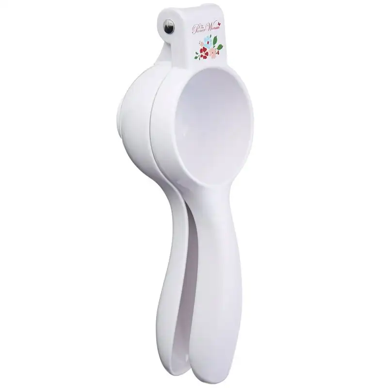 

Party Handheld Cast Citrus Fruit Press Juicer with Filter, White