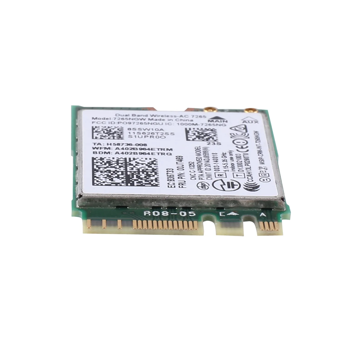 B48A AC7265 7265NGW WiFi 카드 FRU00JT469 Lenovo Thinkpad E550 E455 E555 시리즈용 802.11AC NGFF BT4.0