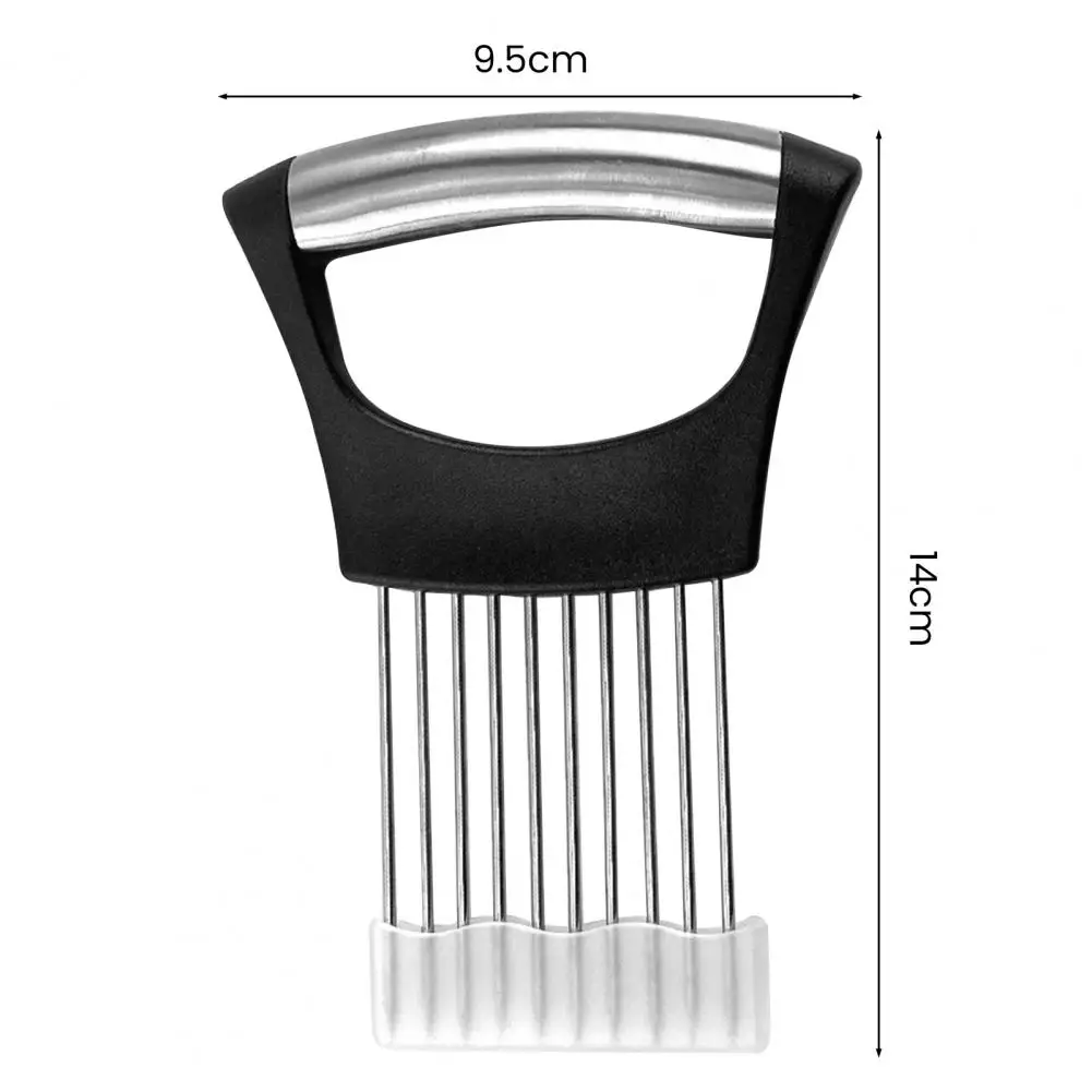 Vegetable Slicer Tool Stainless Steel Onion Cutter Slicer Set for Kitchen Vegetable Chopper Non-slip Grip for Potato