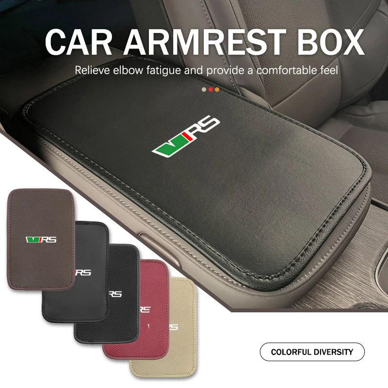 Per Skoda Car Bracciolo Box Cuscino Center Console Cover Pad Accessori Superb Derivator Karoq Kamiq Mk3 Fabia Rapid Favorit