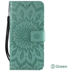 Elegant Leather Flip Wallet Case with Card Holder - Universal Smartphone Cover for OPPO A3X 4G 5G (G7 - Green)