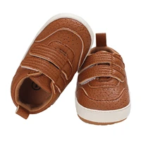 Toddler PU Sneakers Casual Solid Color Cute Baby Flats Breathable Infant Walking Shoes for Newborn Girl Boys 3