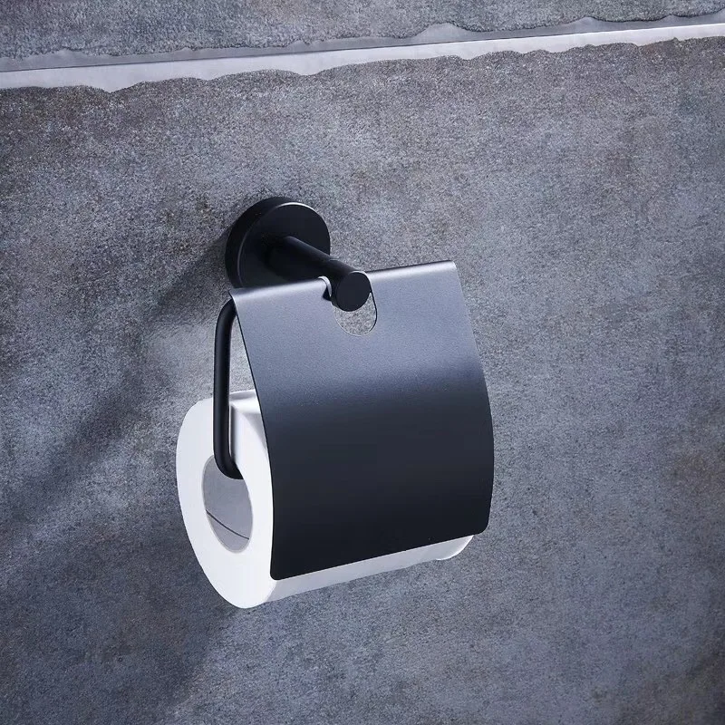 Black Color Stainless Steel Bathroom Accessories Set,Robe hook,Paper Holder,Towel Bar,Towel Ring,bathroom sets