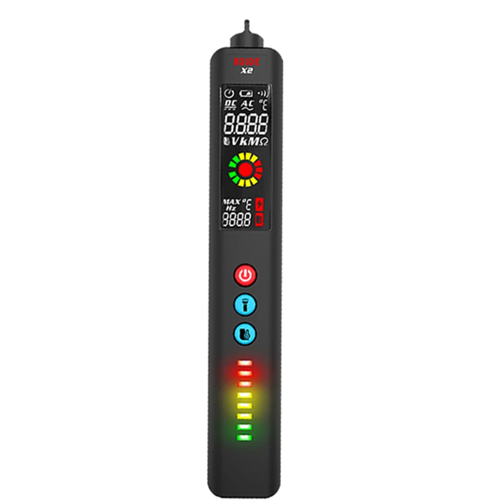 

BSIDE X2 Voltage Detector Digital Tester Smart Multimeter Infrared Temperature Measuring Non-Contact NCV Test Pencil