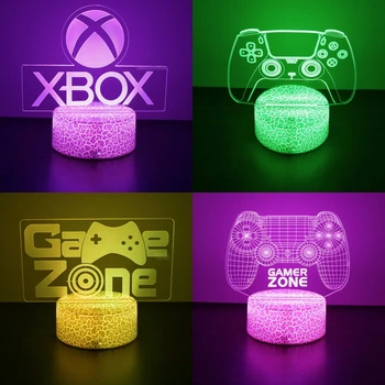 gaming night light NEON GAMER 3D Lamp LED Night Light Gaming signs 1