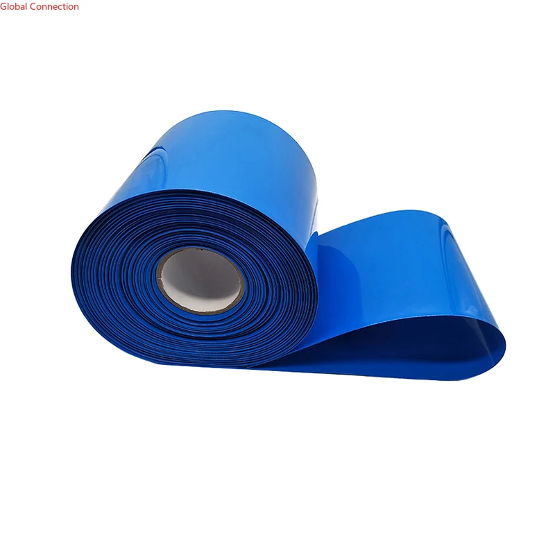 리튬 배터리 열수축 필름, PVC 열수축 튜브 슬리브, 폭 160-400mm, 블루 슬리브, 18650 21700 26650/32650, 1kg