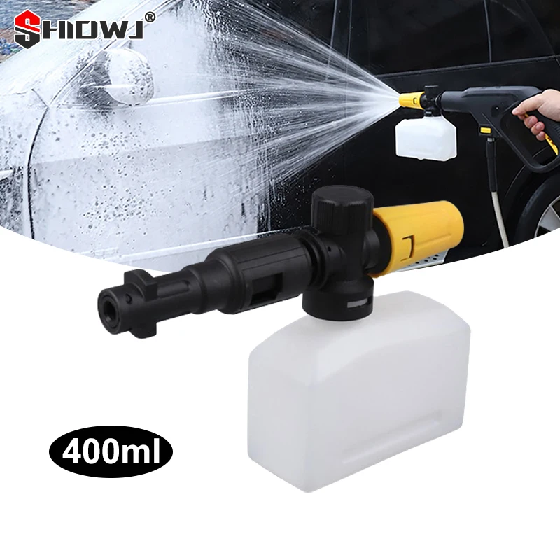 

400ML Square Snow Foam Lance For Karcher High Pressure Car Clean Wash K1 K2 K3 K4 K5 K6 K7 Water Gun Nozzle Generator