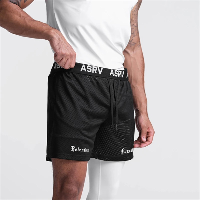 2022 New Zipper Pocket Fitness Gyms Shorts Mens Summer Running Mesh Breathable Male Jogger Workout Beach Brand Sport Bottoms best men's casual shorts