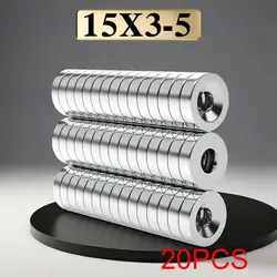 Versatile DIY Magnetic Holders for Home, Office, and Workshop (15x3 - 5 - 20pcs)