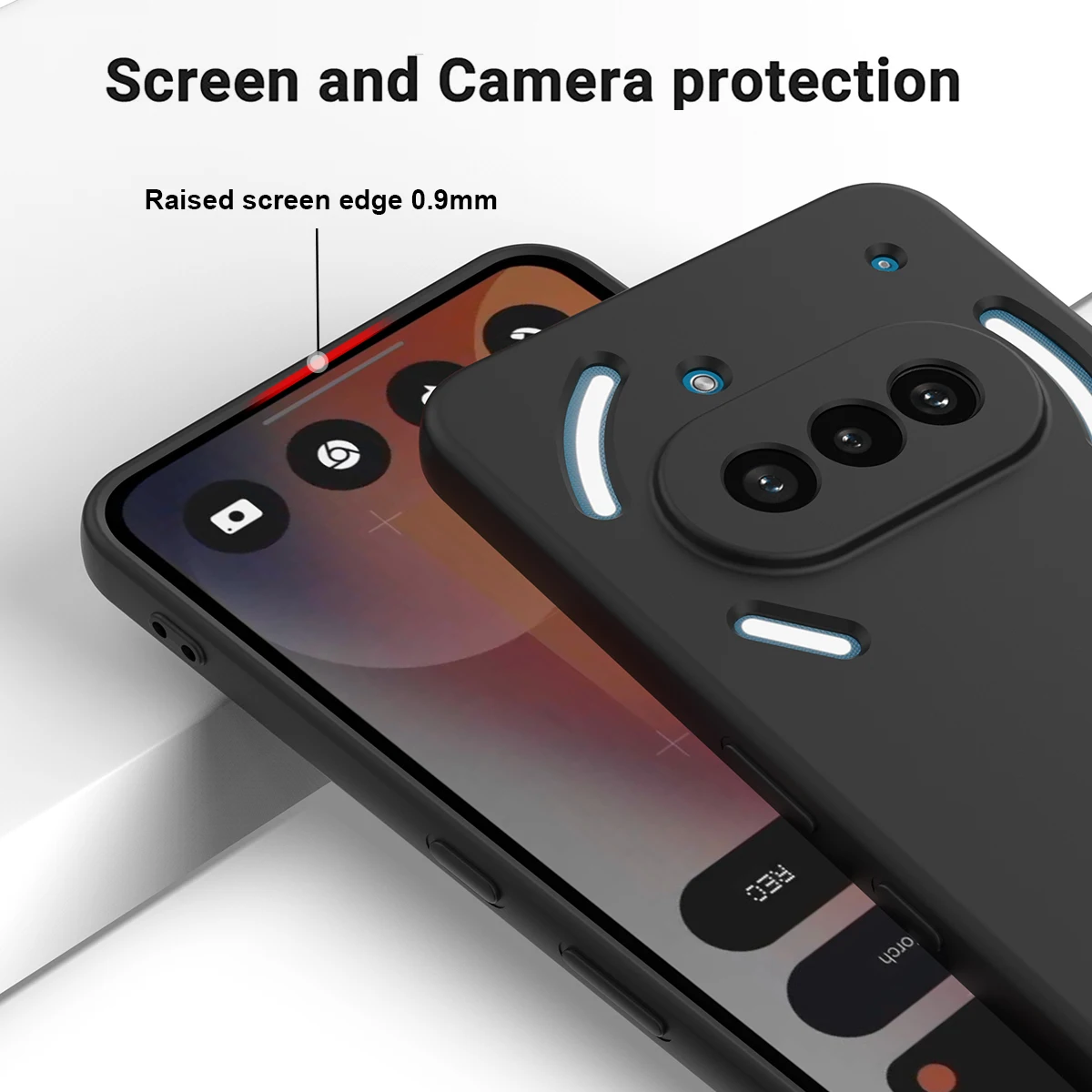 Enhanced Silicone Case with Rugged Armor and Microfiber Lining - Touch Skin Finish